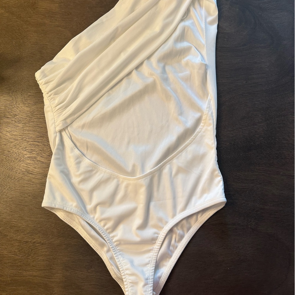 One shoulder backless bodysuit